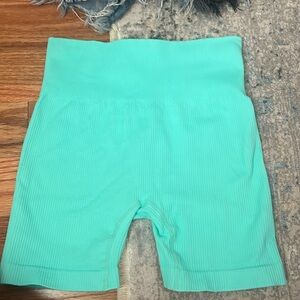 Light blue almost aqua workout shorts